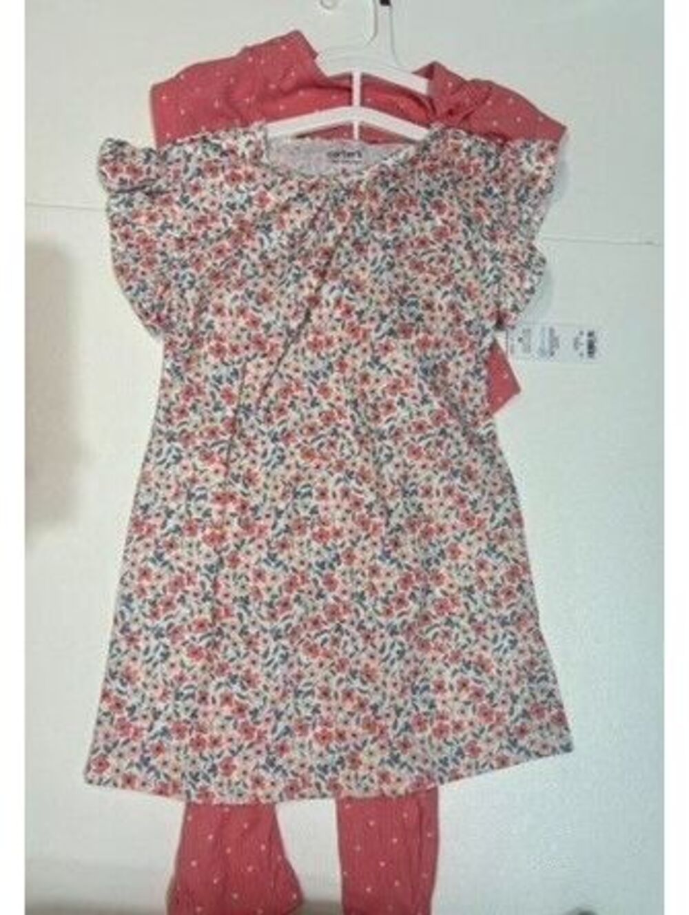 Carter's 3 Piece - 3T set of sundress and matching short sleeve outfit - NWT